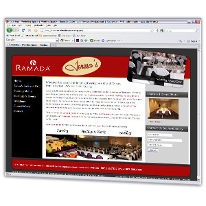Restaurant and catering website with a unique design utilizing our photo gallery and search engine optimization services.