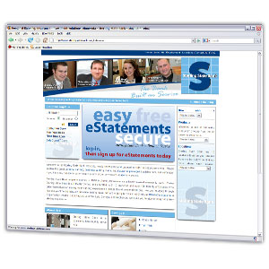 Classy website for a large regional bank based in Rochester MN